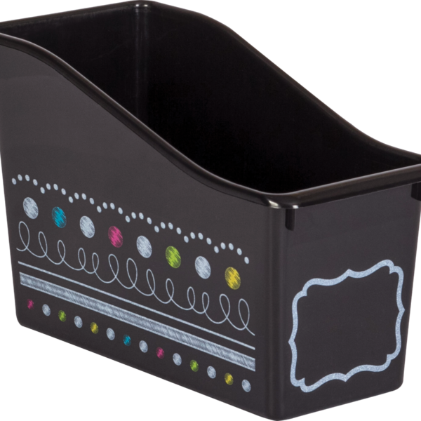 Chalkboard Brights Plastic Book Bin