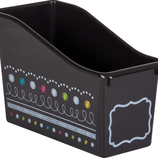 Chalkboard Brights Plastic Book Bin