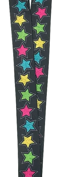 Chalkboard Brights Stars Lanyard