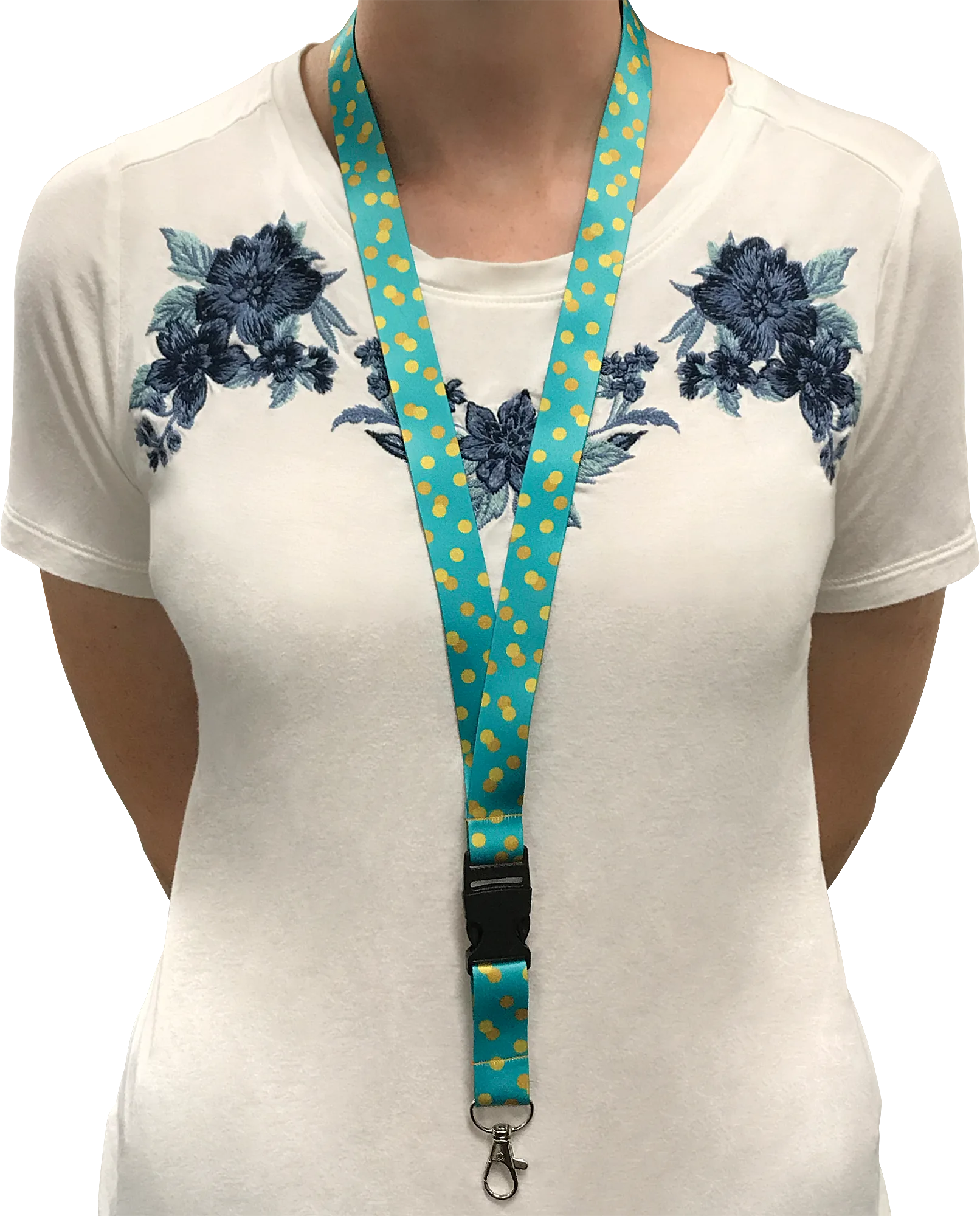 Positive Sayings Watercolor Lanyard - Image 2