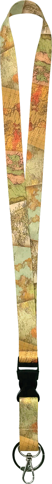 Travel the Map Lanyard