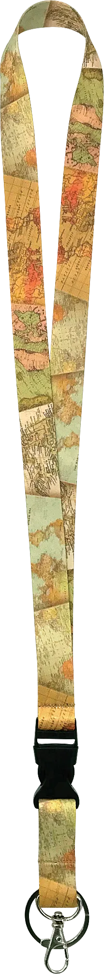 Travel the Map Lanyard