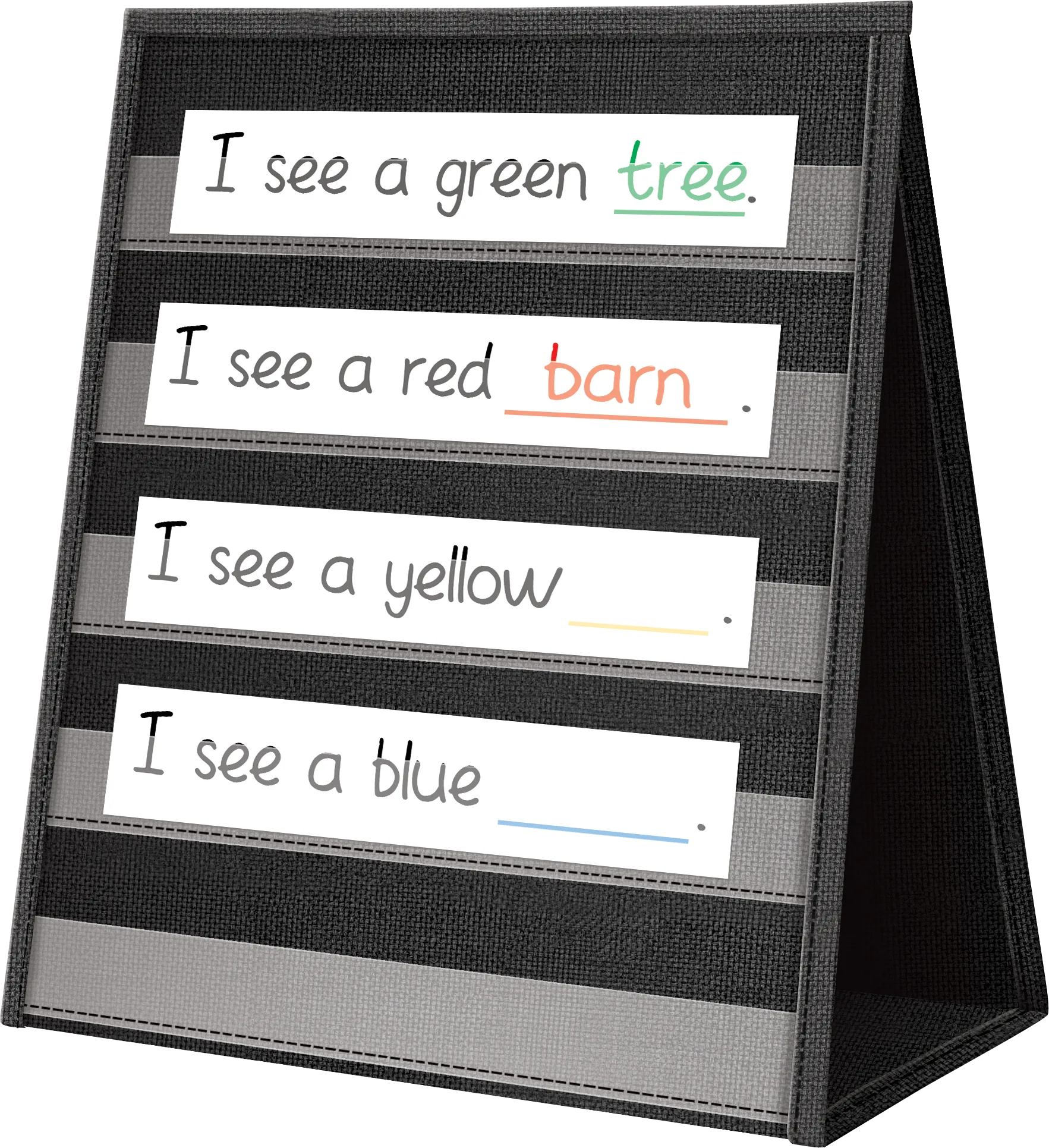 Black Desktop Pocket Chart