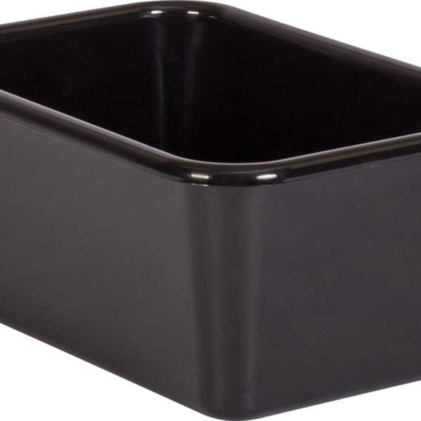 Black Small Plastic Storage Bin