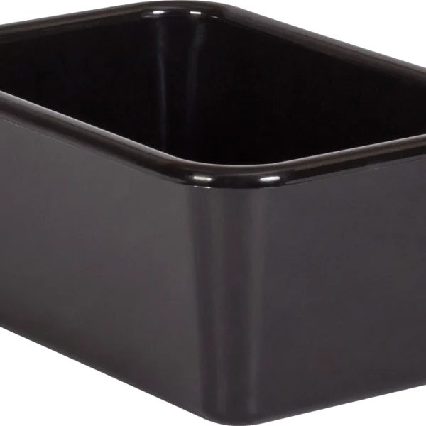 Black Small Plastic Storage Bin