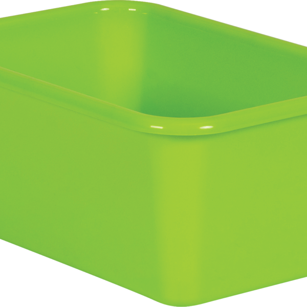 Lime Small Plastic Storage Bin