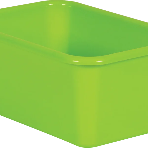 Lime Small Plastic Storage Bin