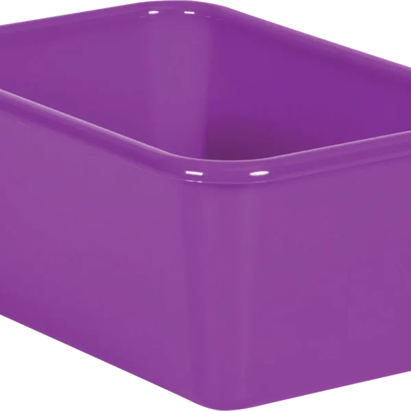 Purple Small Plastic Storage Bin