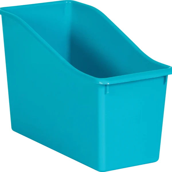 Teal Plastic Book Bin