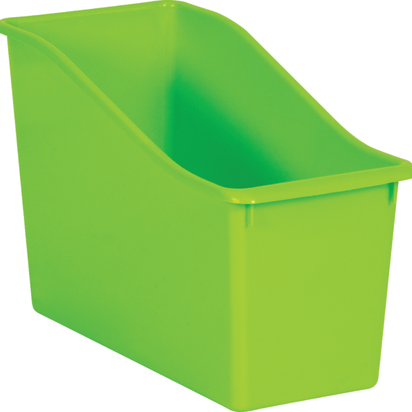 Lime Plastic Book Bin