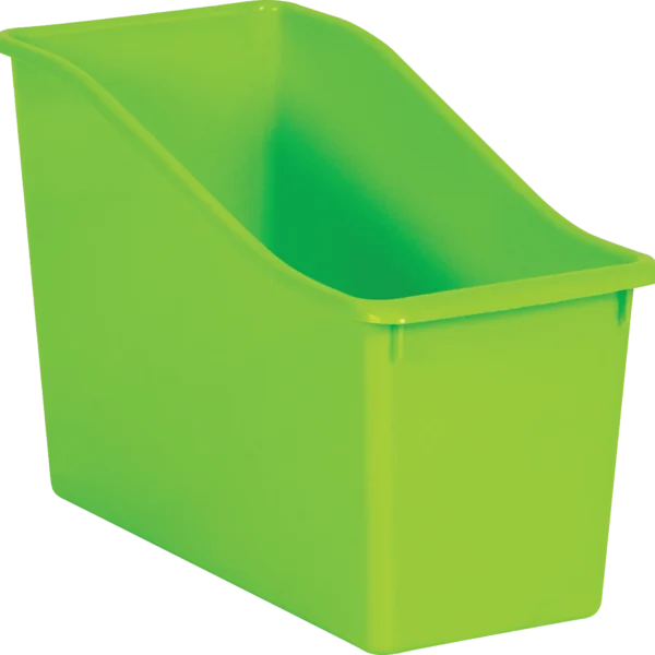 Lime Plastic Book Bin