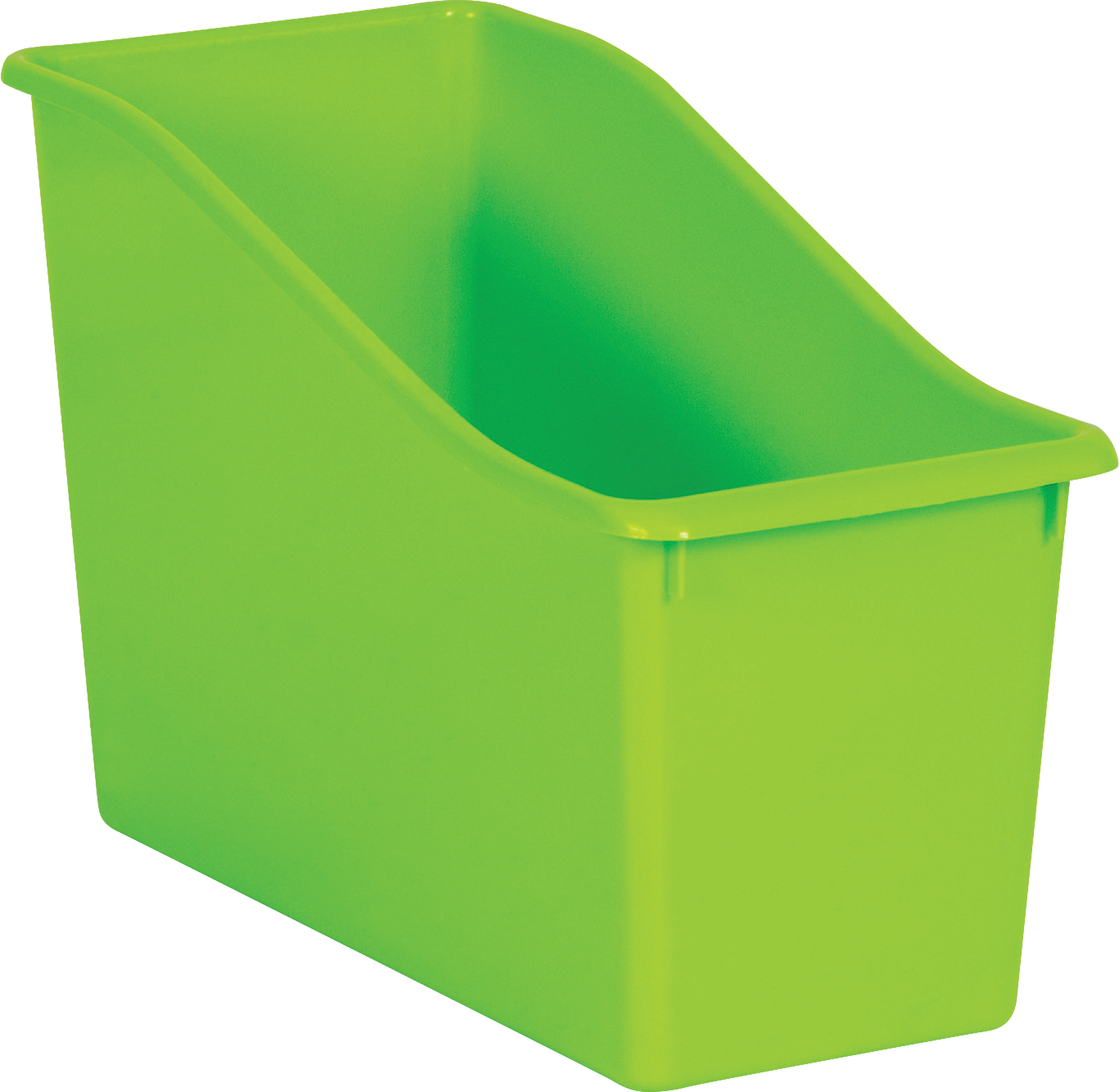 Lime Plastic Book Bin