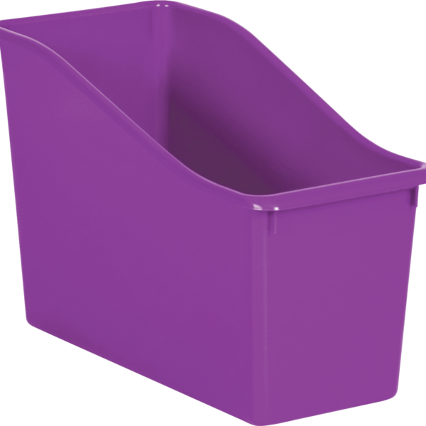 Purple Plastic Book Bin