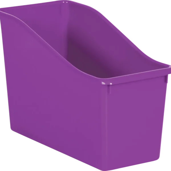 Purple Plastic Book Bin