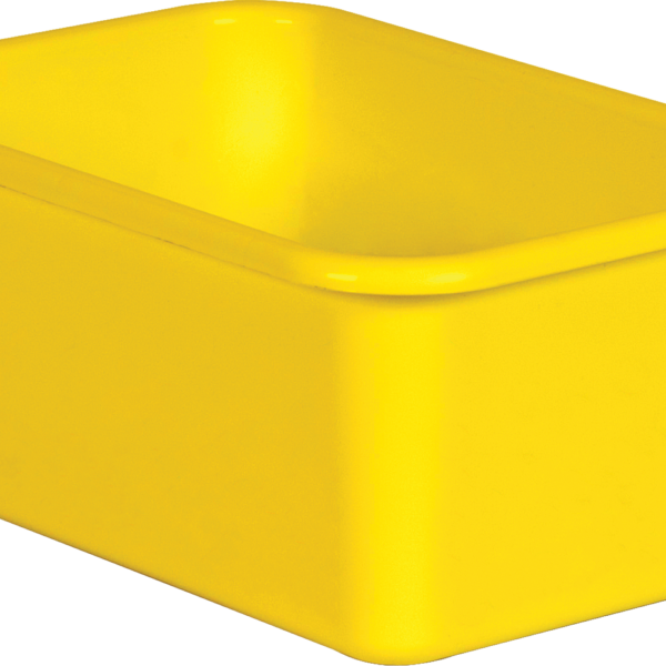 Yellow Small Plastic Storage Bin