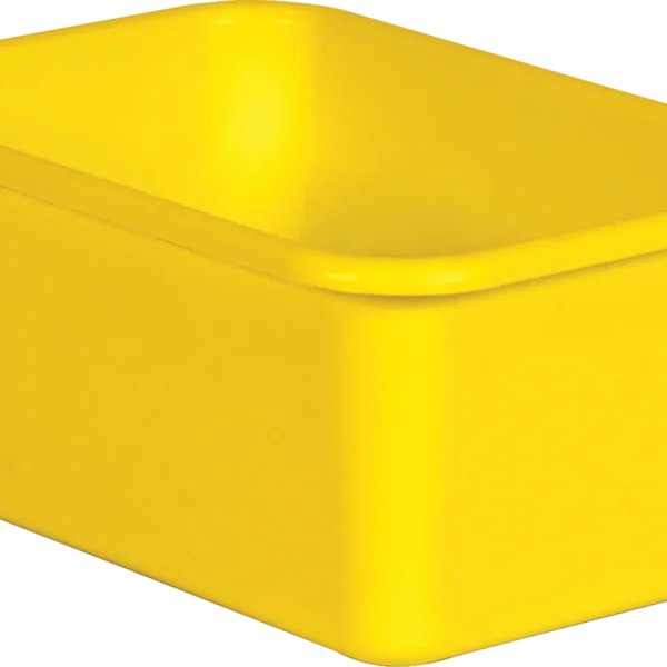 Yellow Small Plastic Storage Bin