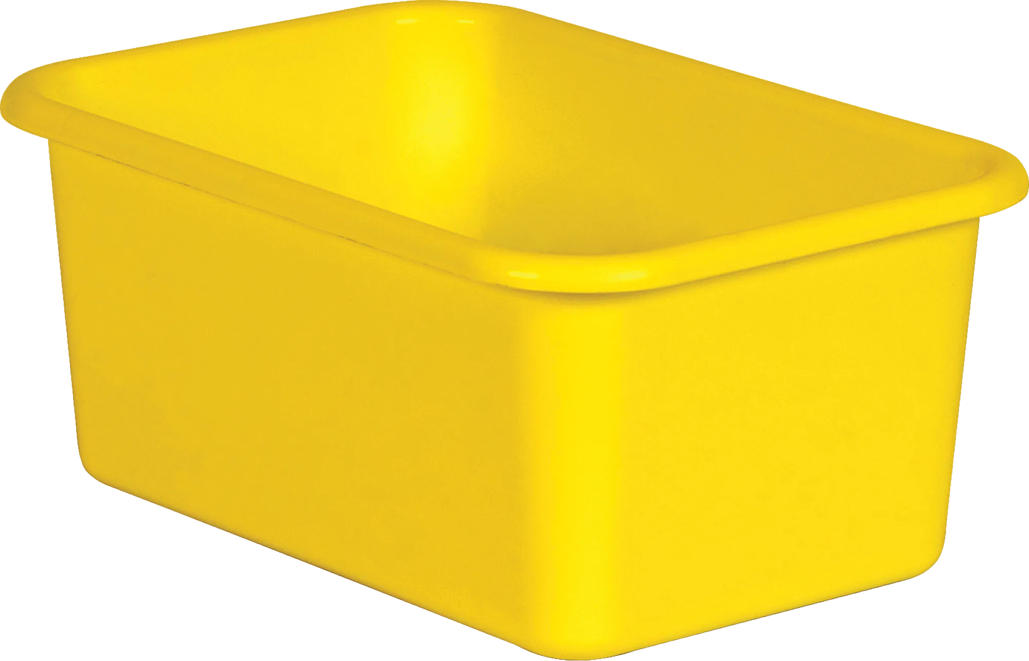 Yellow Small Plastic Storage Bin