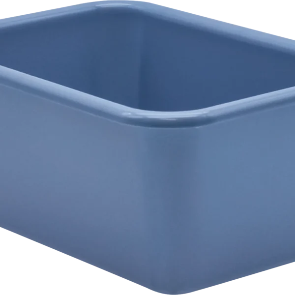 Slate Blue Small Plastic Storage Bin