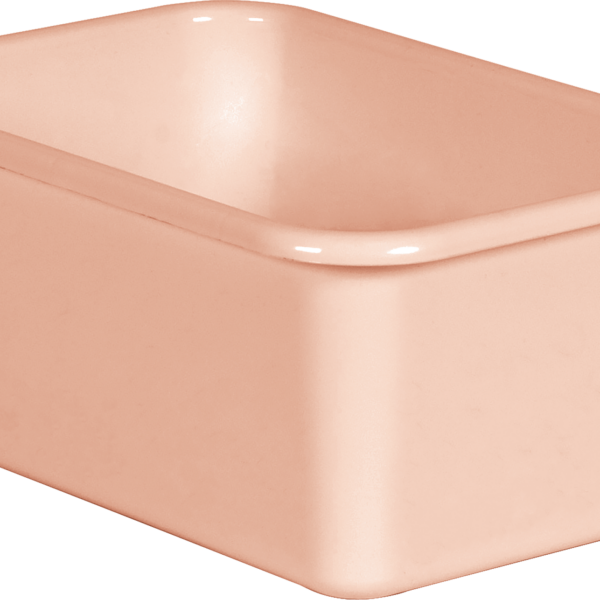 Blush Small Plastic Storage Bin