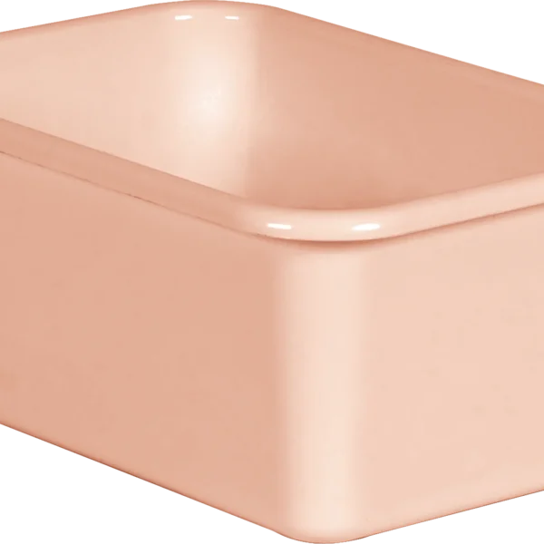 Blush Small Plastic Storage Bin