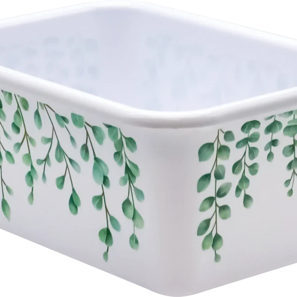 Eucalyptus Small Plastic Storage Bin
