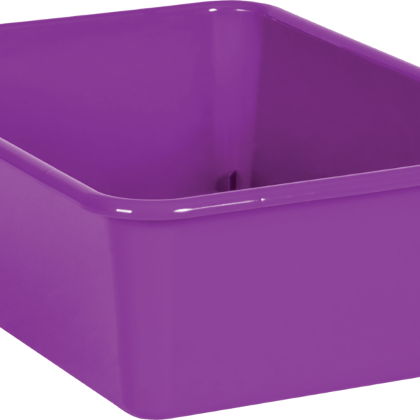 Purple Large Plastic Storage Bin