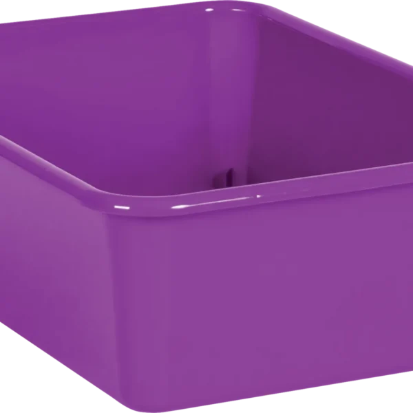 Purple Large Plastic Storage Bin