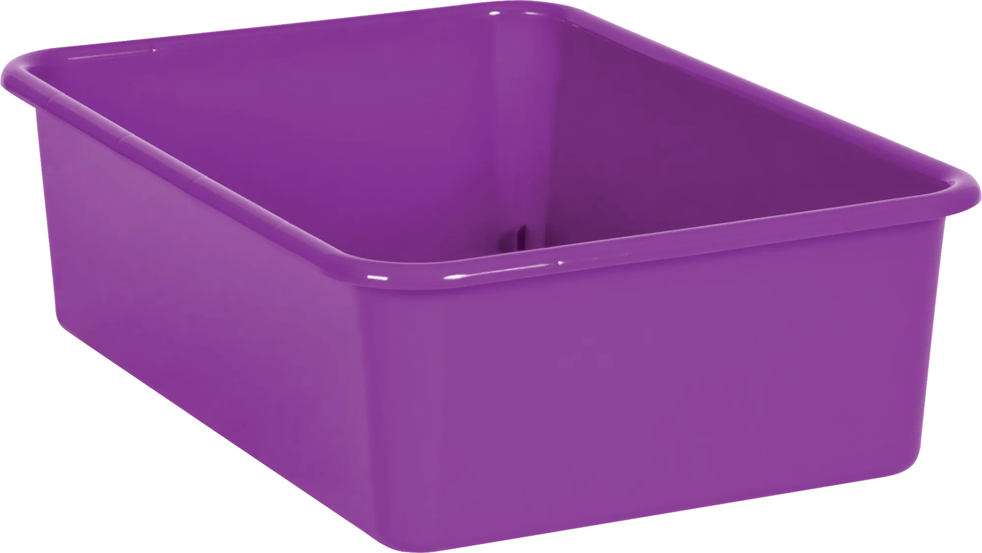 Purple Large Plastic Storage Bin