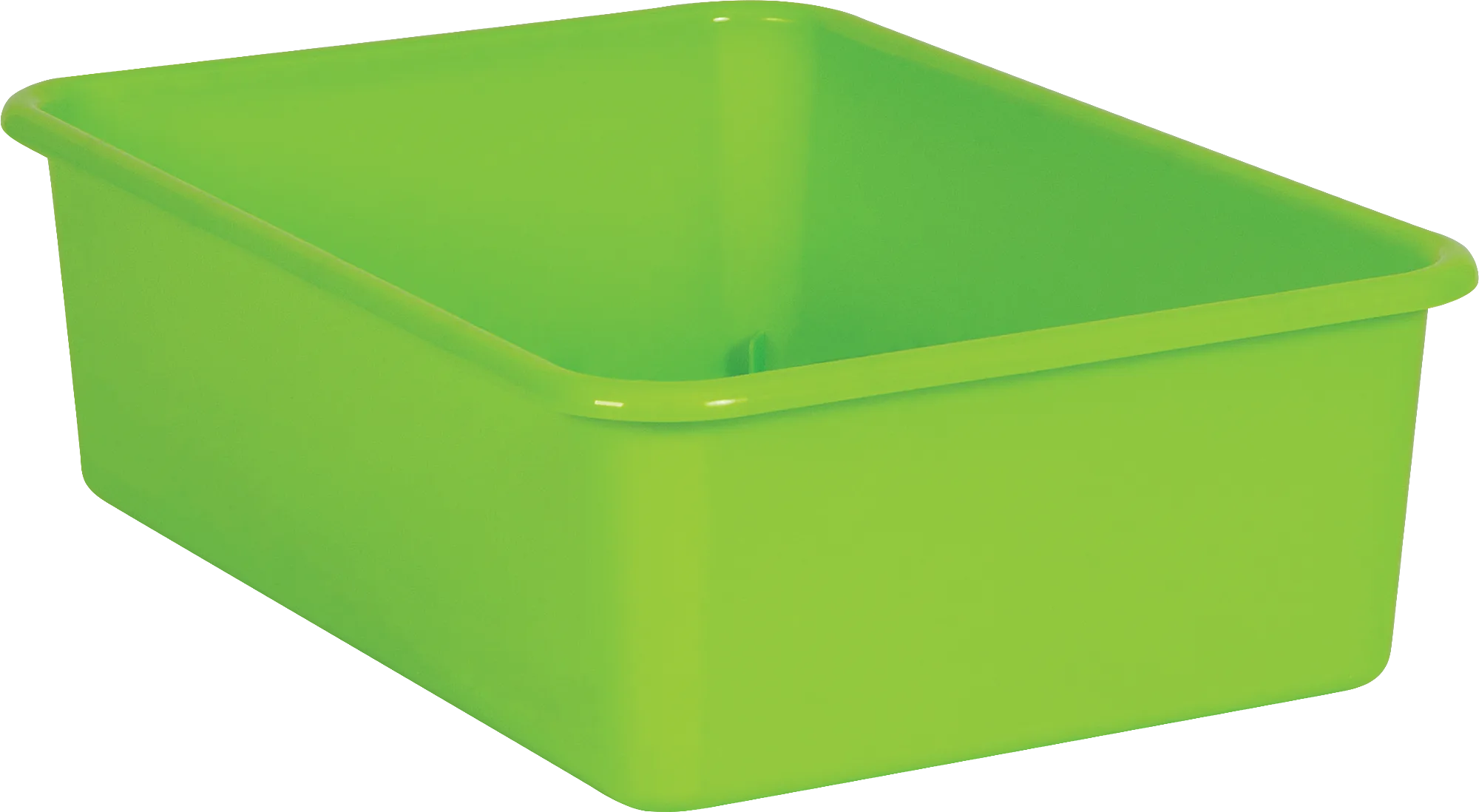 Lime Large Plastic Storage Bin