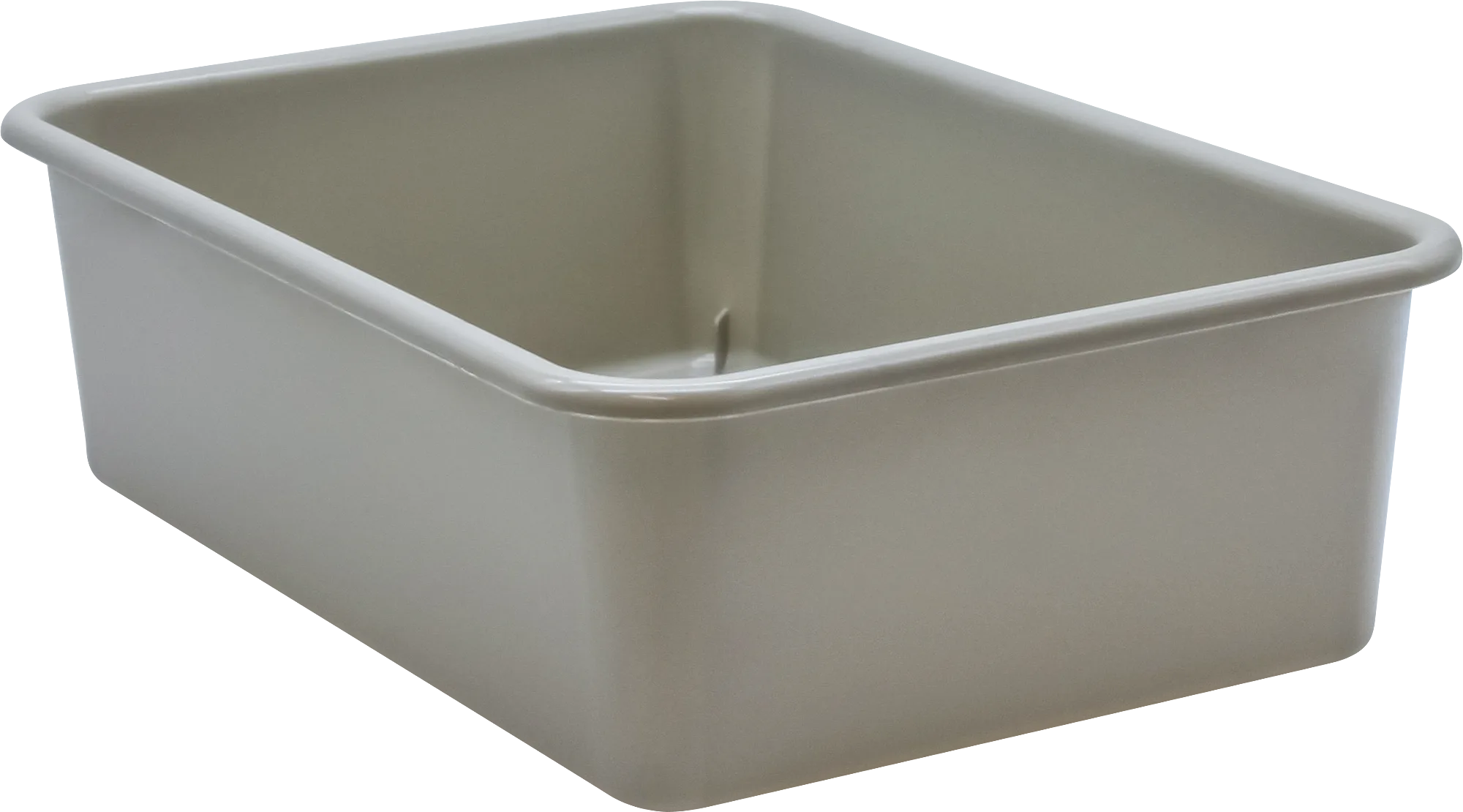 Gray Large Plastic Storage Bin
