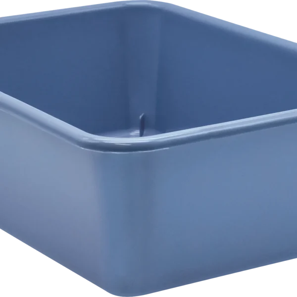 Slate Blue Large Plastic Storage Bin