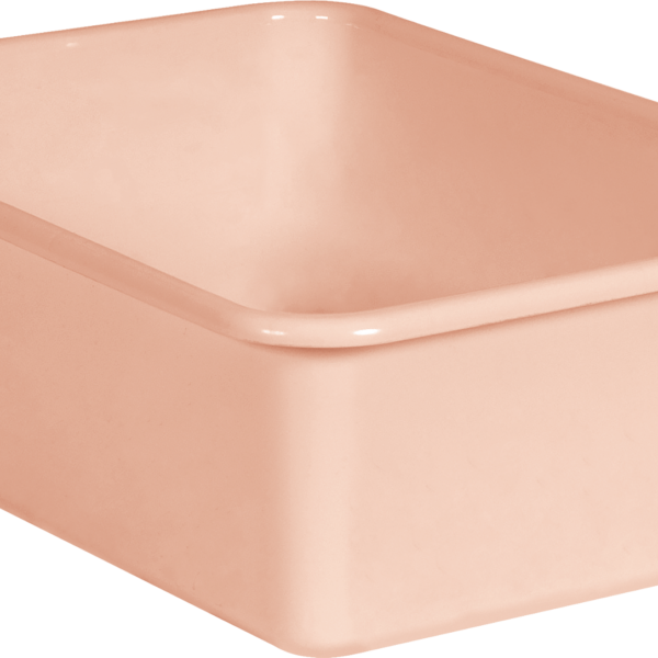 Blush Large Plastic Storage Bin