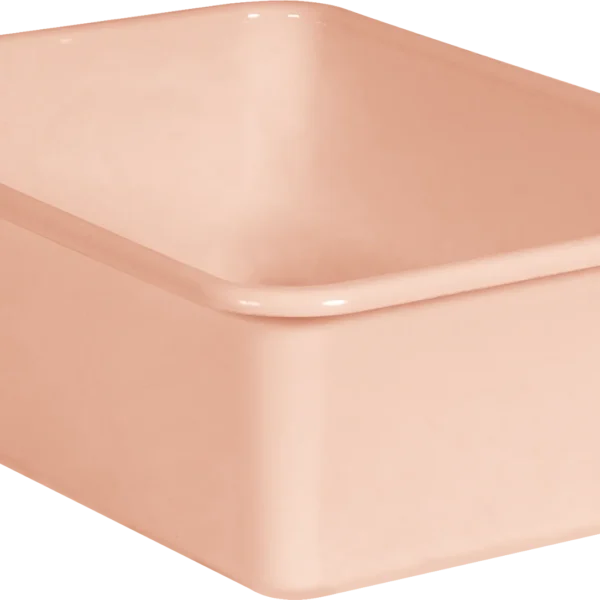 Blush Large Plastic Storage Bin