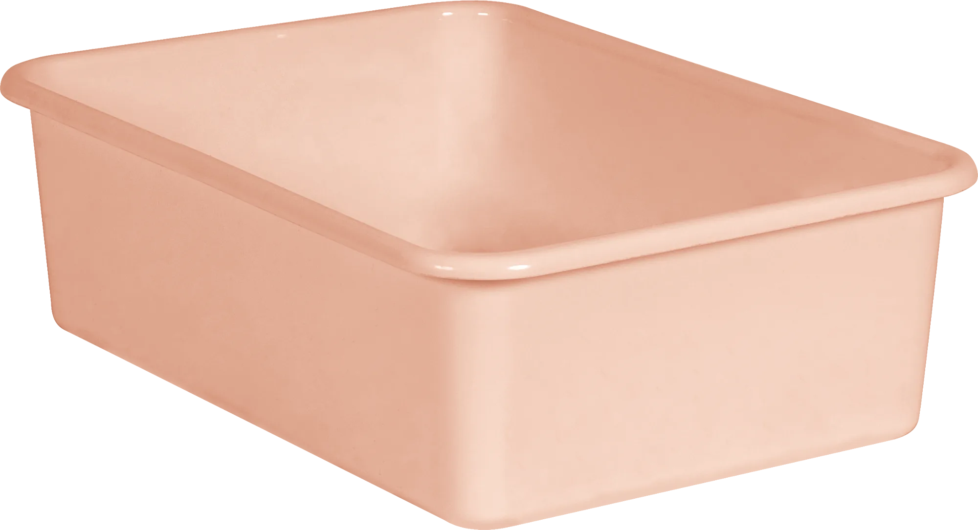Blush Large Plastic Storage Bin