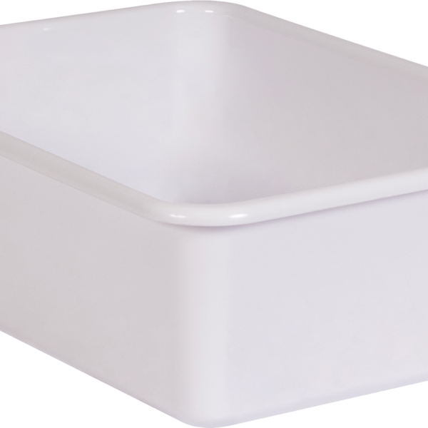 White Large Plastic Storage Bin