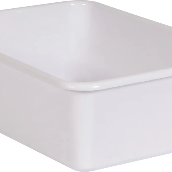 White Large Plastic Storage Bin