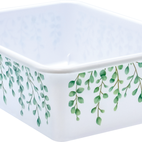 Eucalyptus Large Plastic Storage Bin