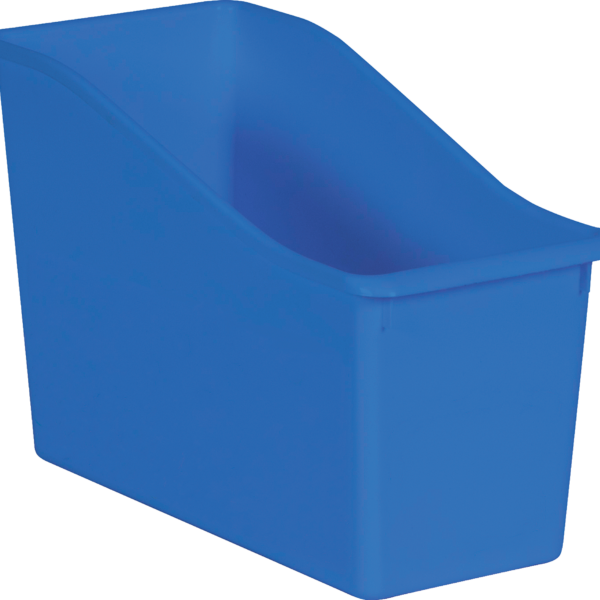 Blue Plastic Book Bin