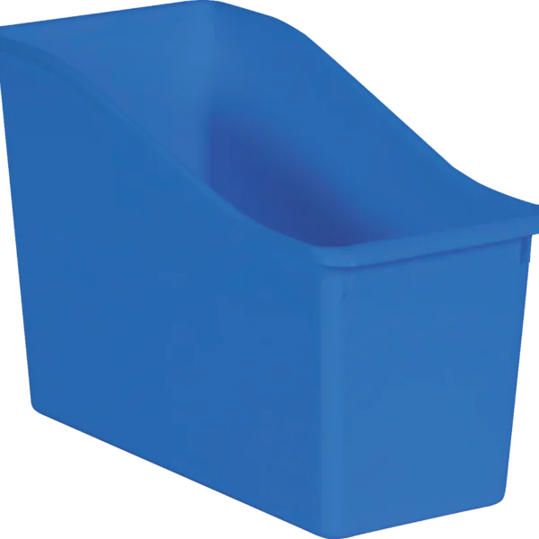 Blue Plastic Book Bin