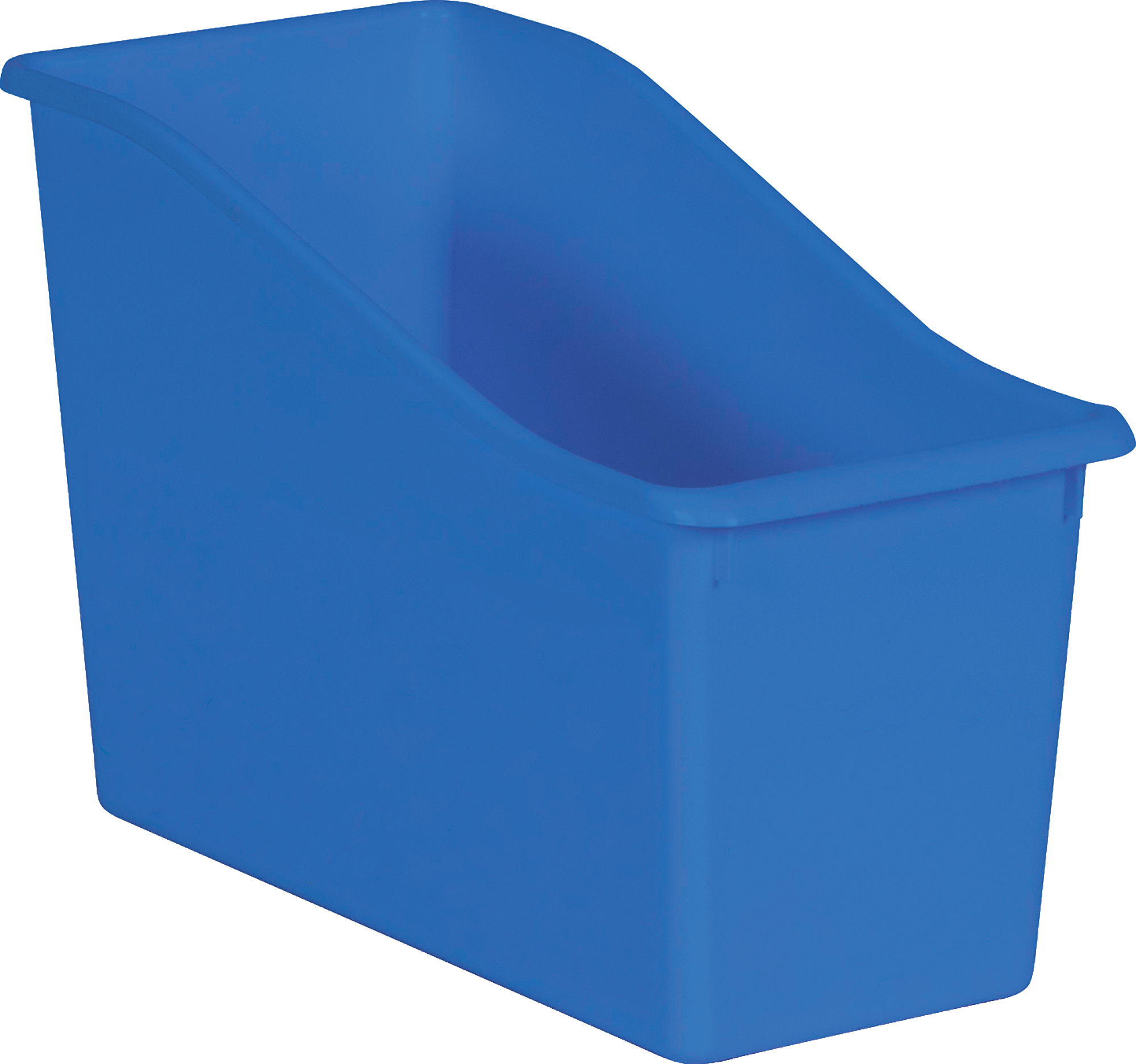Blue Plastic Book Bin