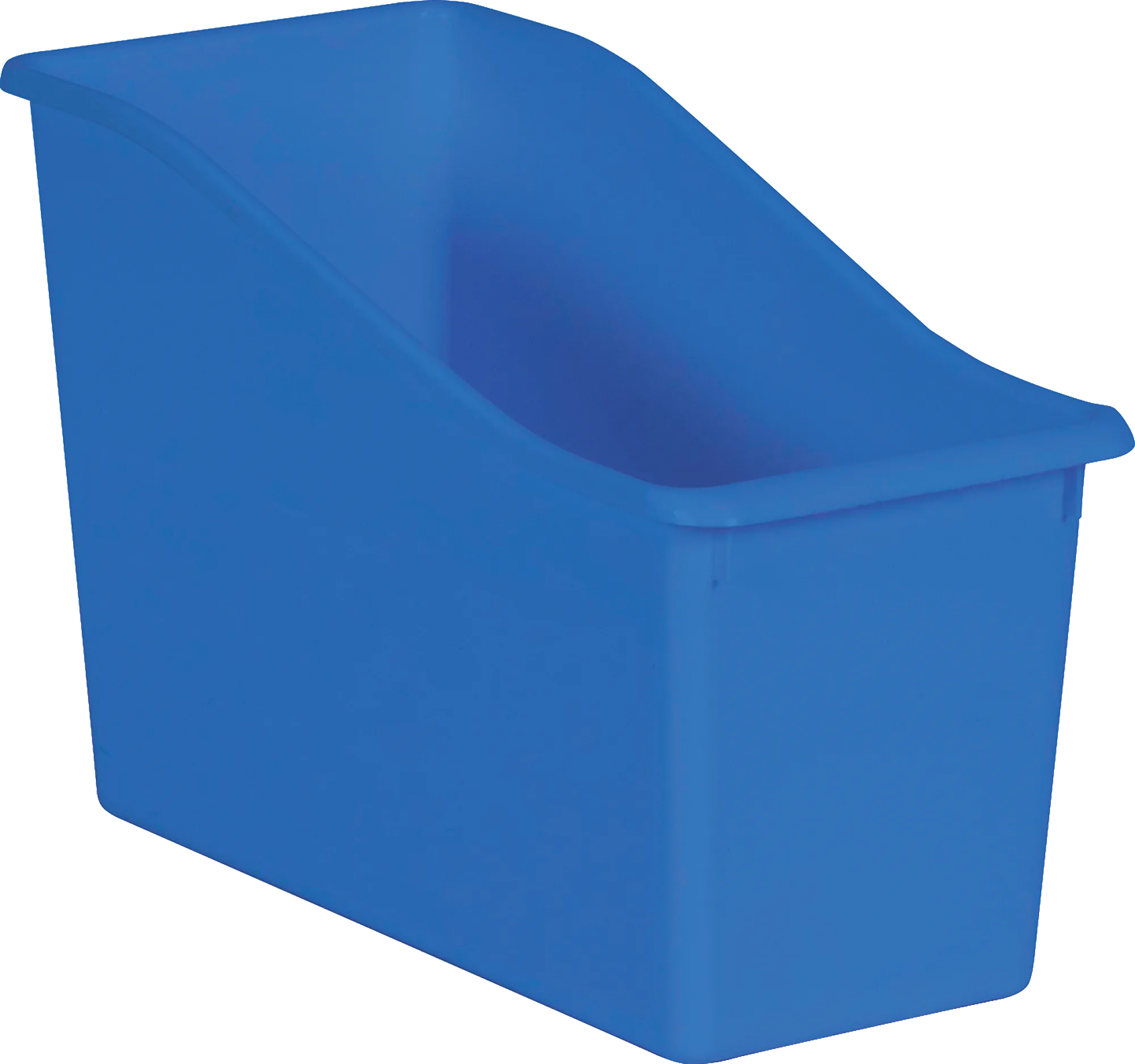 Blue Plastic Book Bin
