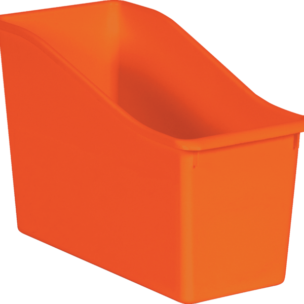 Orange Plastic Book Bin