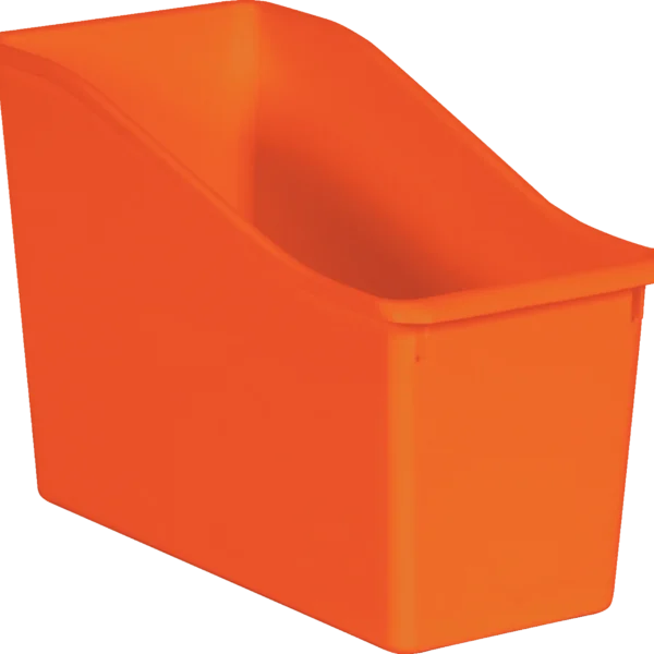 Orange Plastic Book Bin