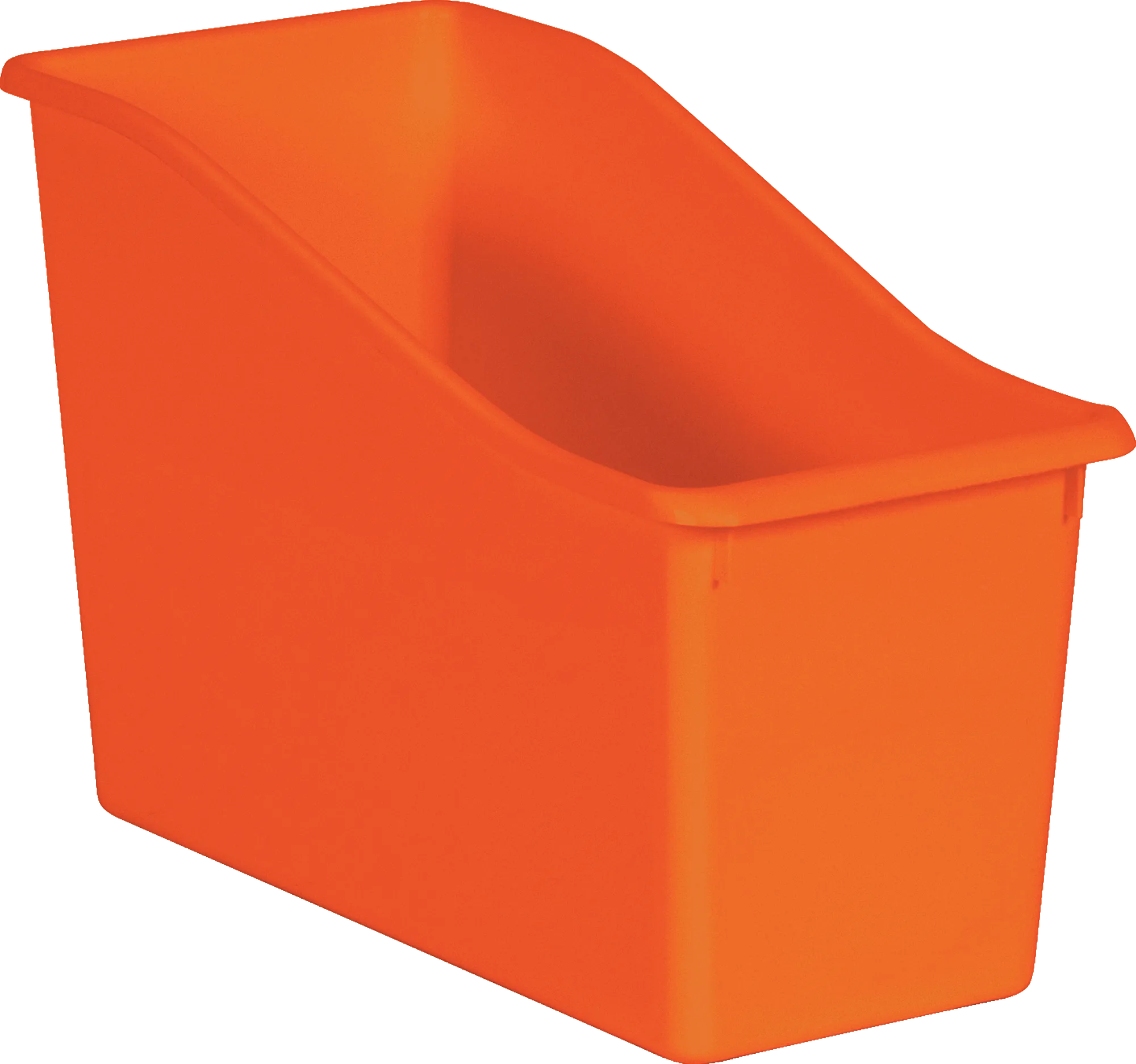 Orange Plastic Book Bin