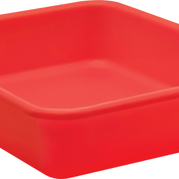 Red Large Plastic Letter Tray