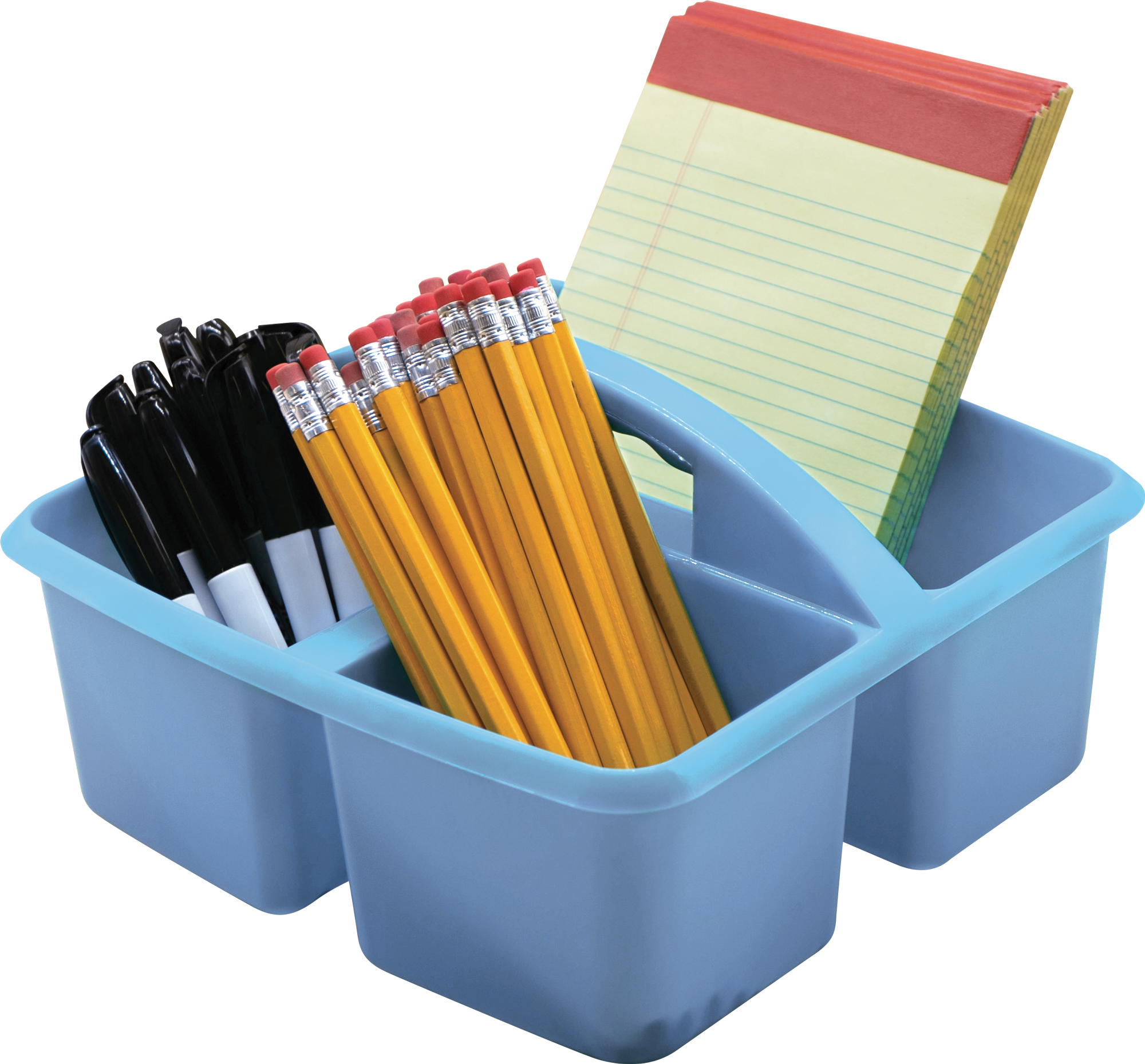 Light Blue Plastic Storage Caddy - Image 2