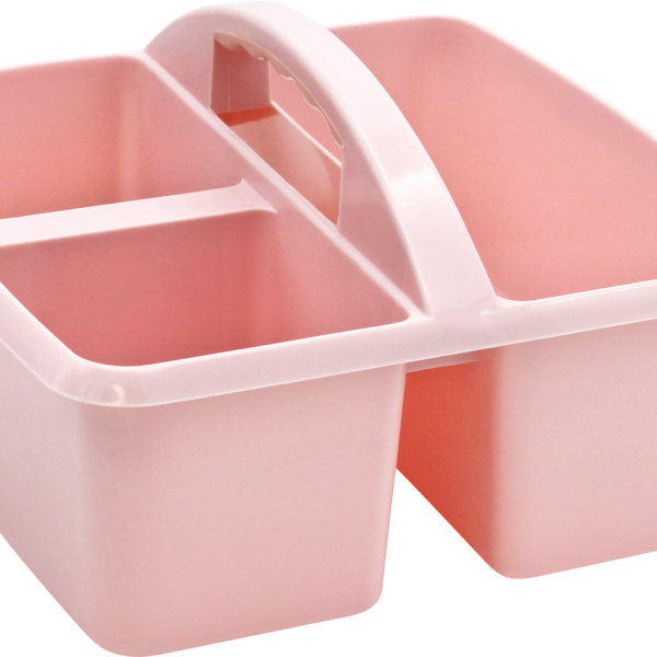 Light Pink Plastic Storage Caddy