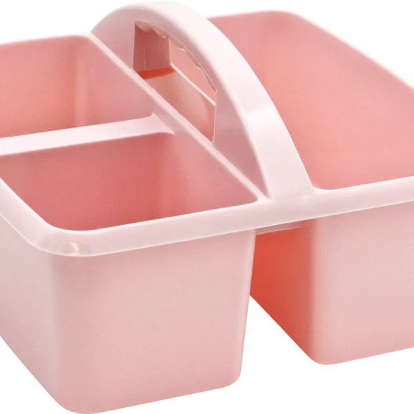 Light Pink Plastic Storage Caddy
