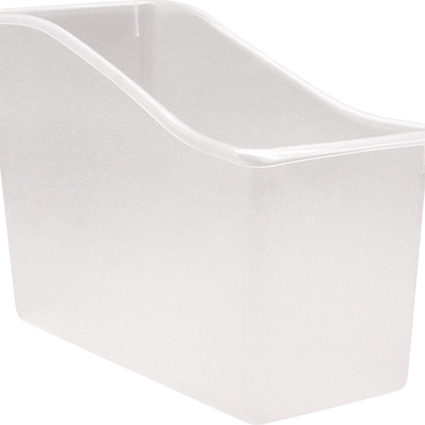 Clear Plastic Book Bin