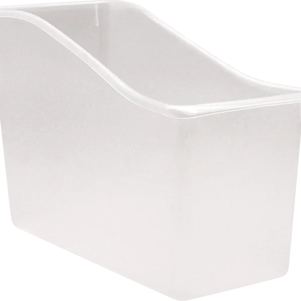 Clear Plastic Book Bin